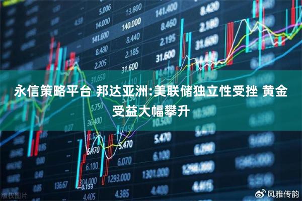 永信策略平台 邦达亚洲:美联储独立性受挫 黄金受益大幅攀升