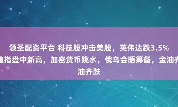 领圣配资平台 科技股冲击美股，英伟达跌3.5%，道指盘中新高，加密货币跳水，俄乌会晤筹备，金油齐跌